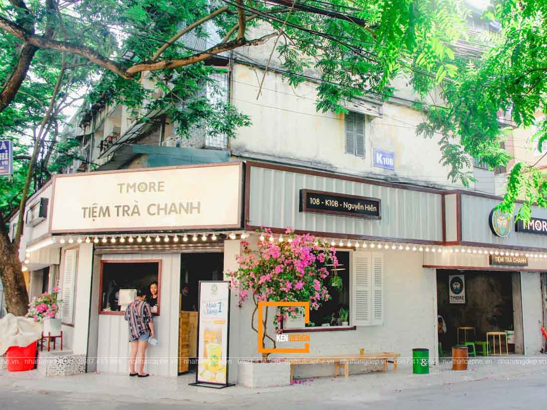 thiết kế quán trà chanh